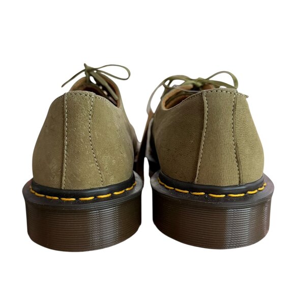 Dr Martens Made in England Leather Lace Up Oxford Green MISMATCH SIZES L10 R11 main image 7